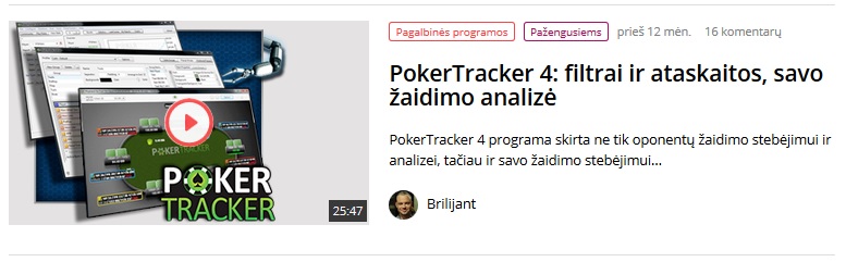 PokerTracker filtru ir ataskaitu naudojimas