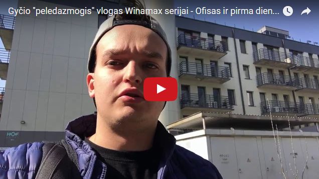 Gyčio peledazmogis Vlog für die Winamax-Serie - Büro und erster Tag