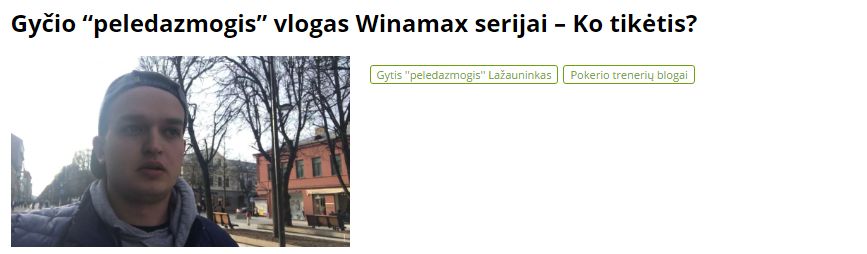 gytis peledazmogis vlogas