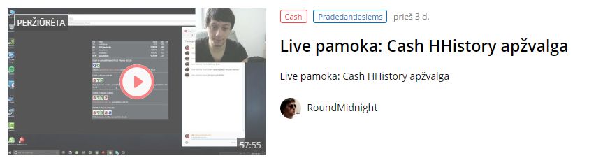 live pokerio pamoka