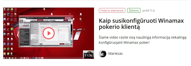 Ako si nakonfigurovať klienta Winamax poker