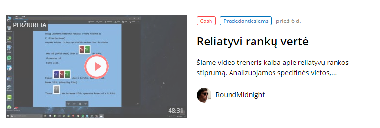 Relatívna hodnota rúk