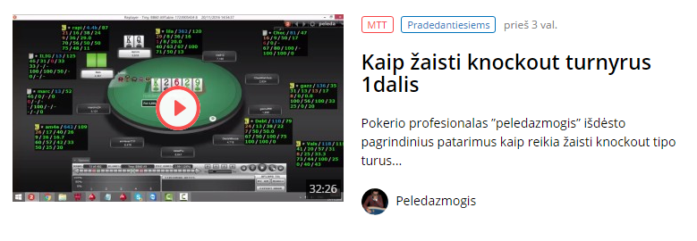 Ako hrať knockout turnaje 1. časť