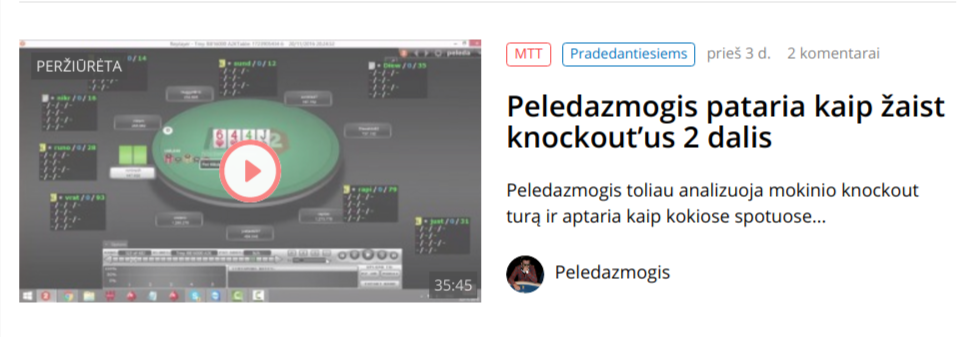 Peledazmogis pataria kaip žaist knockout’us 2 dalis