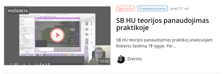 SB HU teorijos panaudojimas praktikoje