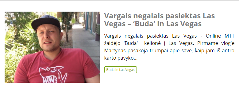 Vargais negalais pasiektas Las Vegas – ‘Buda’ in Las Vegas