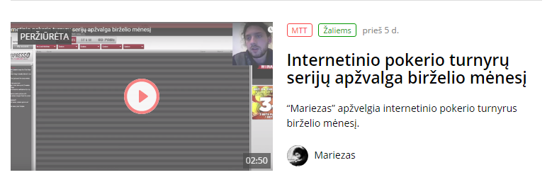 Internetinio pokerio turnyrų serijų apžvalga birželio mėnesį