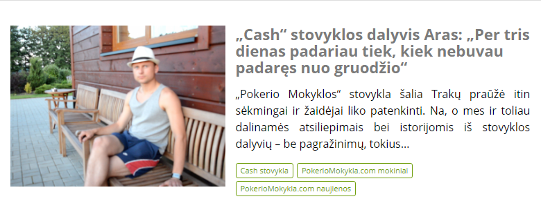 „Cash“ stovyklos dalyvis Aras: „Per tris dienas padariau tiek, kiek nebuvau padaręs nuo gruodžio“