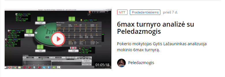 6max tournament analysis with Peledazmogis
