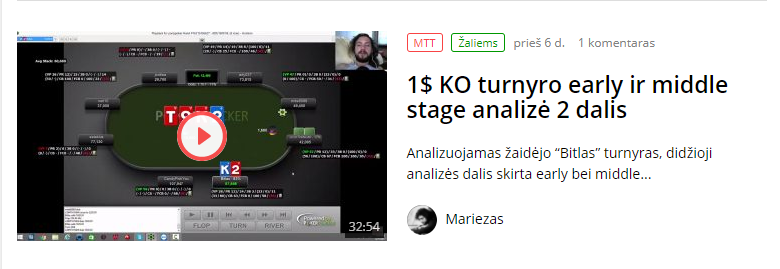 1$ KO turnajová analýza early a middle stage 2. časť