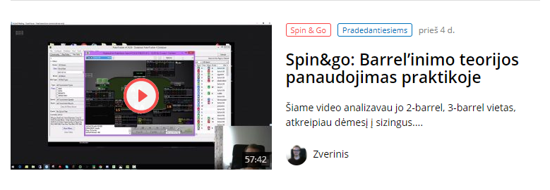 Spin&go: Využitie teórie barrelovania v praxi