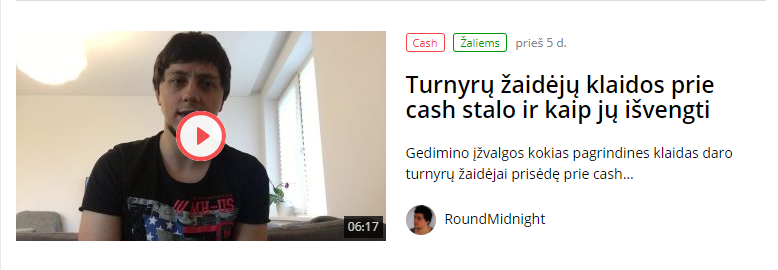 Turnyrų žaidėjų klaidos prie cash stalo ir kaip jų išvengti