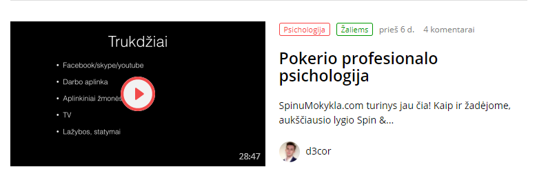 Psychológia pokerového profesionála