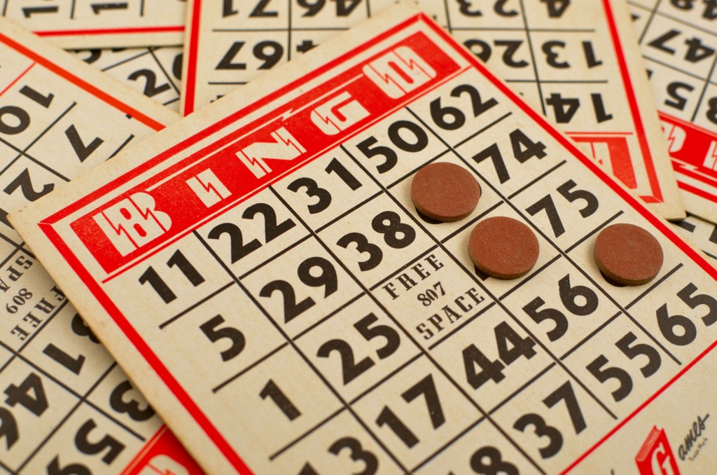 Bingo bilietai ir žaidimas