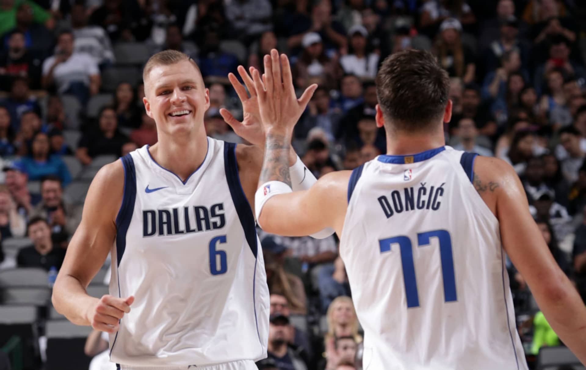 Luka Dončič and Kristaps Porzingis