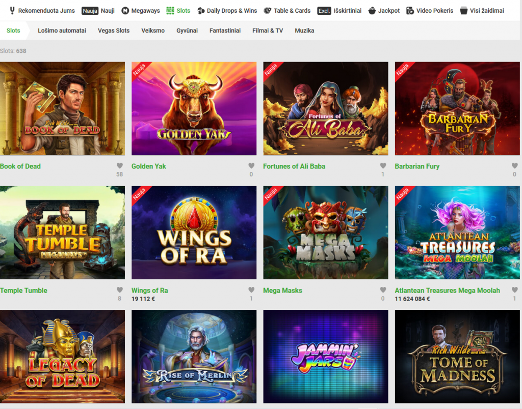 Unibet slots spēļu automāti