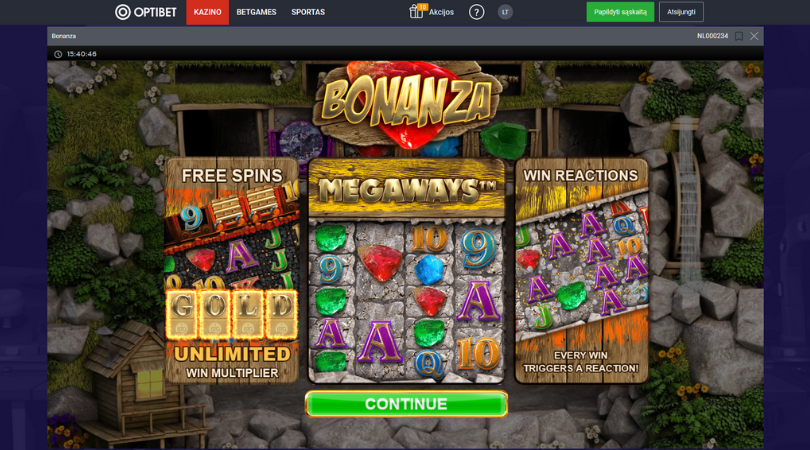 optibet casino bonanza tragamonedas