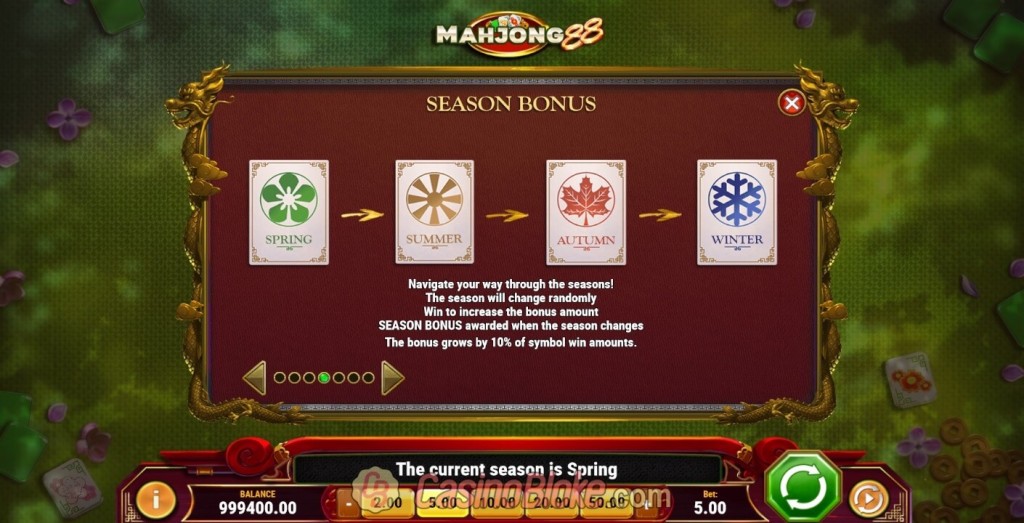 Mahjong 88 Slot season bonus