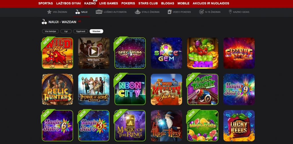 betsafe casino nuevos juegos wazdan yggdrasil egt