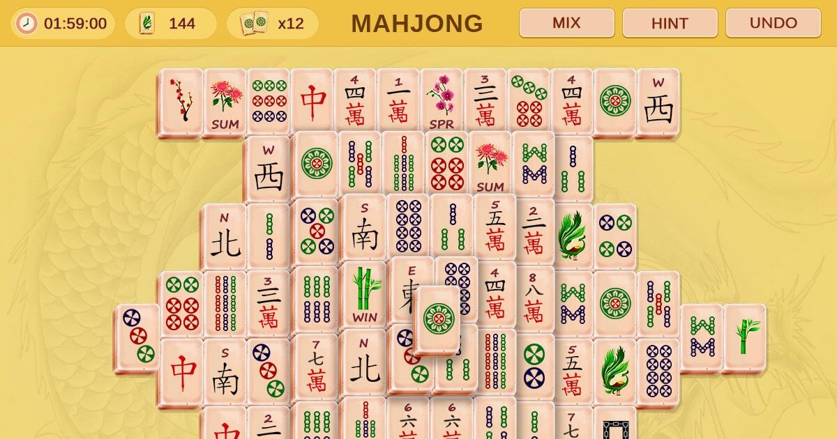 mahjong žaidimo taisyklės