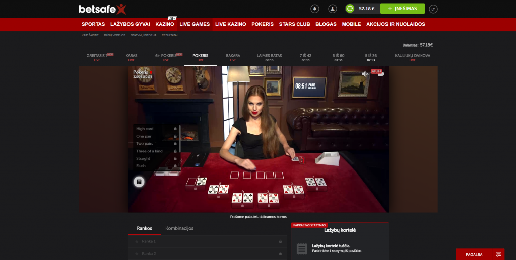 betsafe casino betgames.tv póquer apostar al póquer crupier