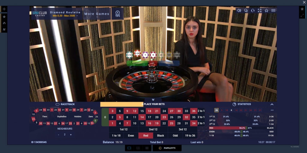 ezugi casino en vivo uniclubcasino.lt