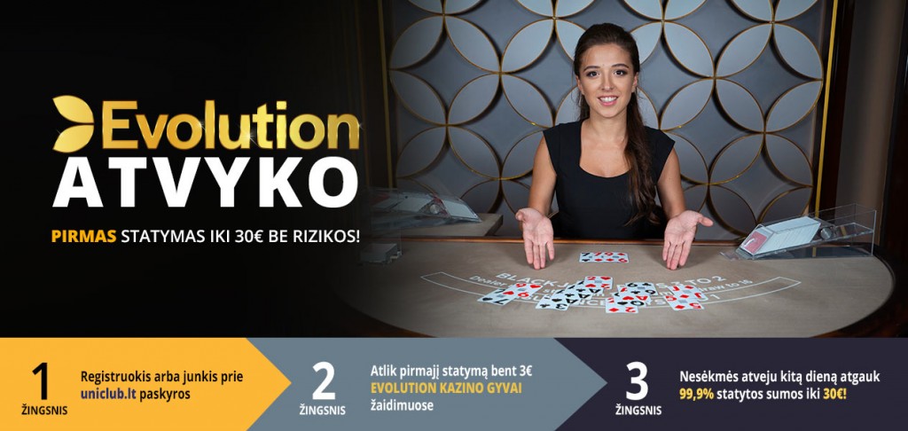 evolution gaming uniclub casino bono apuesta sin riesgo de 30€