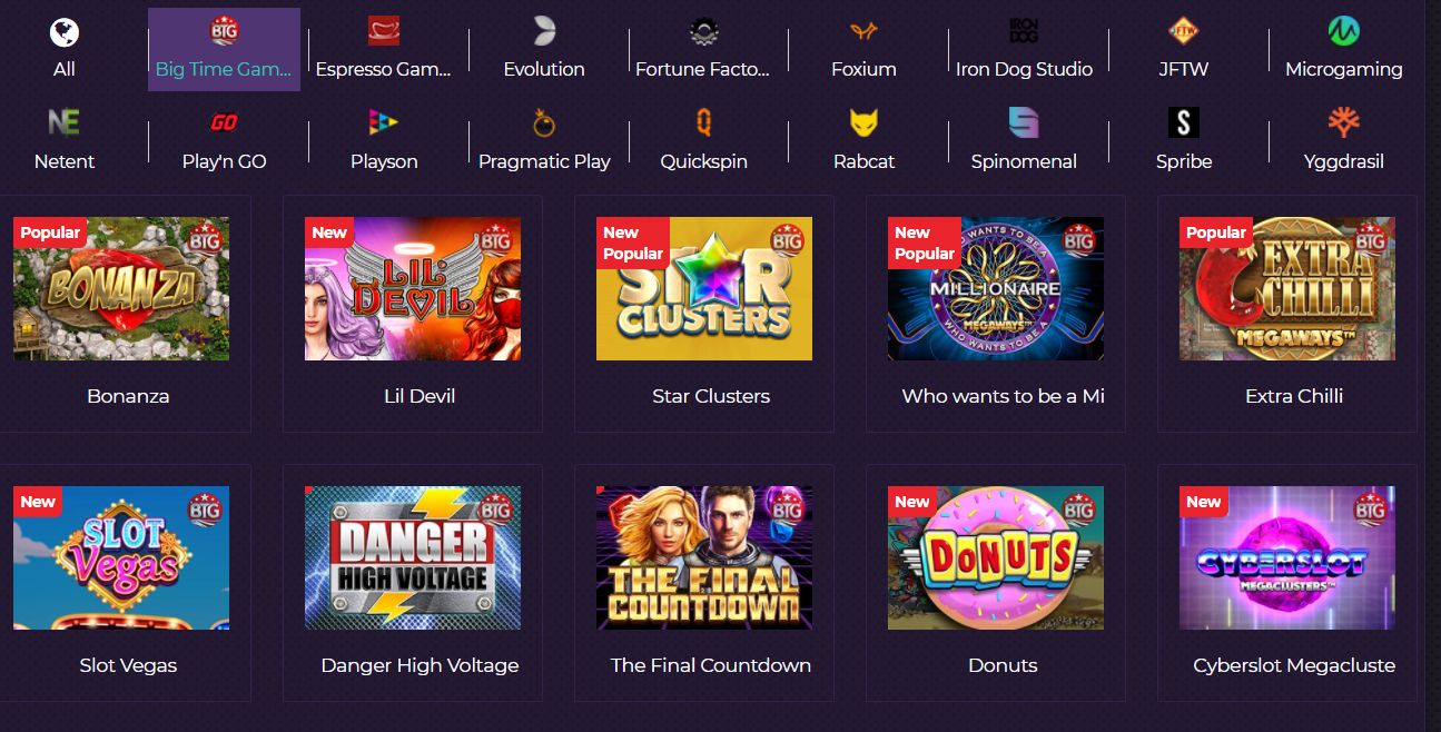 Betzest Casino žaidimų pasiūla