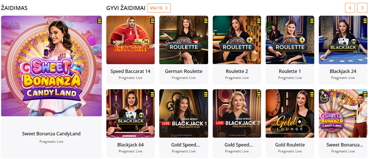 betsson gyvi kazino žaidimai